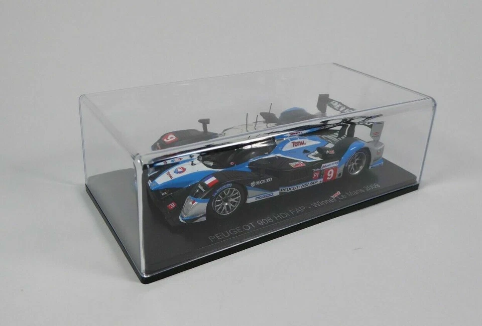 PEUGEOT 908 HDI FAP #9 VINCE LE MANS 2009 WURZ BRABHAM GENE SPARK S-LM17 1/43 - Immagine 4 di 4