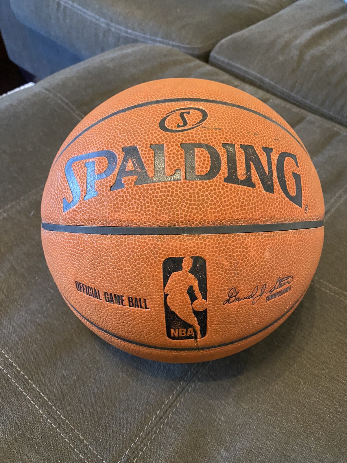 Official Spalding 2006 Cross Traxxion NBA Game Ball Leather Basketball