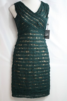 emerald green criss cross dress Embroidered Flowers Open Criss Cross Back Illusion V-Neck Long Evening Dress  NXE1206 main image 1