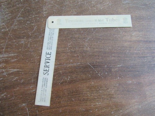 Vintage Advertising Firestone Gum-Dipped Tires Ruler-Very Rare Hinged - Picture 6 of 7