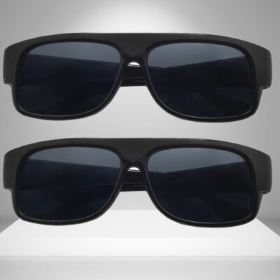 EAZY-E SUNGLASSES SUPER DARK LENS BLACK FRAME OG GANGSTER CHOLO STYLE SUNGLASS 