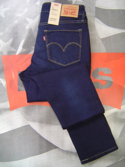 levi's 711 grey