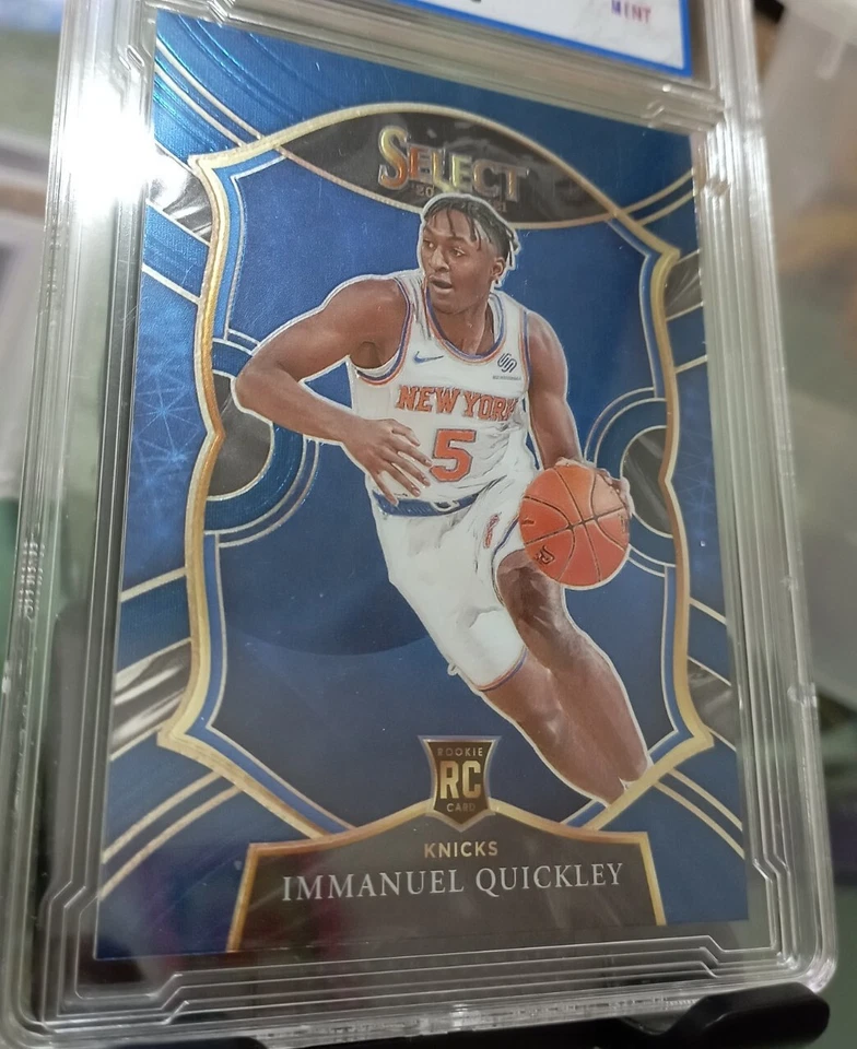 IMMANUEL QUICKLEY 2020-21 Panini Select Base Blue 1st Level NBA card (GRP-9Mint) - Image 3 of 4