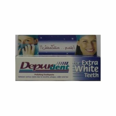 2 x Depurdent Whitening Polishing Toothpaste For Extra White Teeth Remove Stain