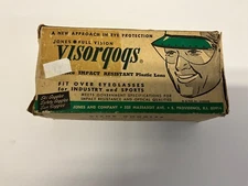 Jones & Co Visorgogs Full Vision Work Safety Goggles USA Certified in Orig. Box 
