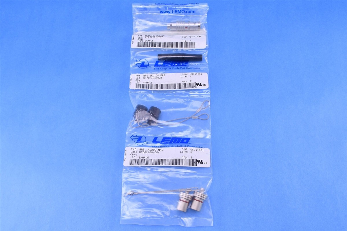 LEMO 10 Position Circular Connector Plug Male Pins Solder Cup FGG