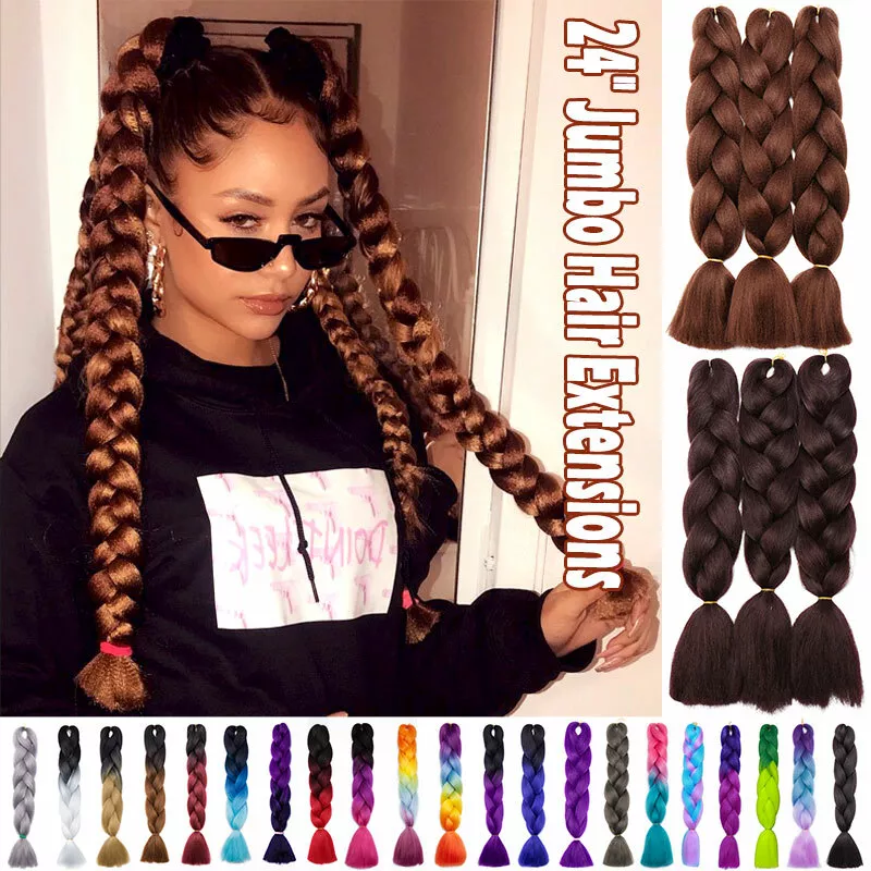 Jumbo Braiding Hair Extensions Cornrow Braids Hair For Women Dreadlocks  Twist