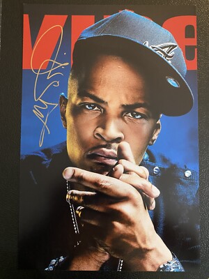 Ti Rapper Signed T.I Signed 12x18 Photo/Rapper | eBay