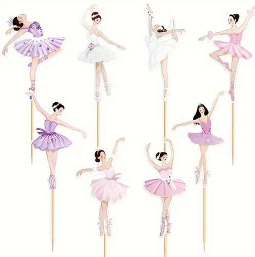 Ballet Dancer Happy Birthday Cake Topper Bundle #balletdancer #ballerina #cake - Picture 2 of 5