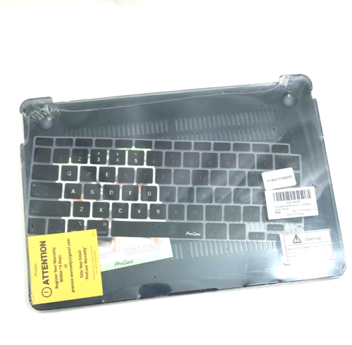 Apple MacBook Air 13" Kunststoffhülle mit Silikon Tastatur Abdeckung A1932 A2179 schwarz - Bild 1 von 5