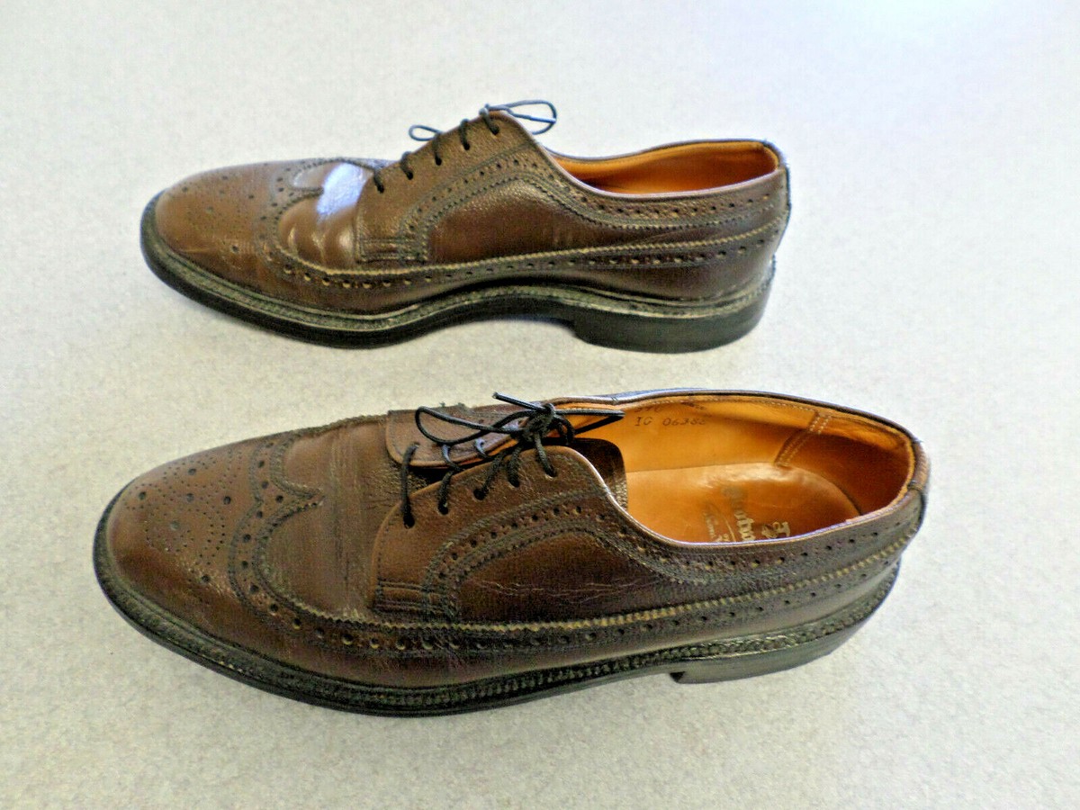 BOOTMASTER Thom McAn ウイングチップ オールデン ビンテージ Thom McAn Bootmaster Brown Pebble Leather WingTip Oxford Men's 10