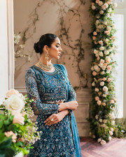 Net Embroidery Lehenga