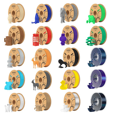 ELEGOO 1.75mm PP ASA PVB PLA PLA+ PLA+2.0 HSPLA PETG SILK ABS EABS TPU Filament