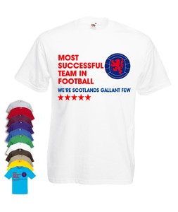 Rangers T Shirt Most Successful Team In Football Design Up To