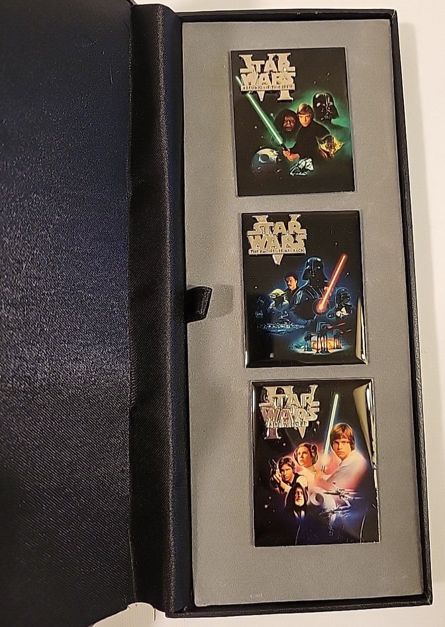Rare Star Wars Original Trilogy Movie Poster Collectors Pin Set (Read Carefully)