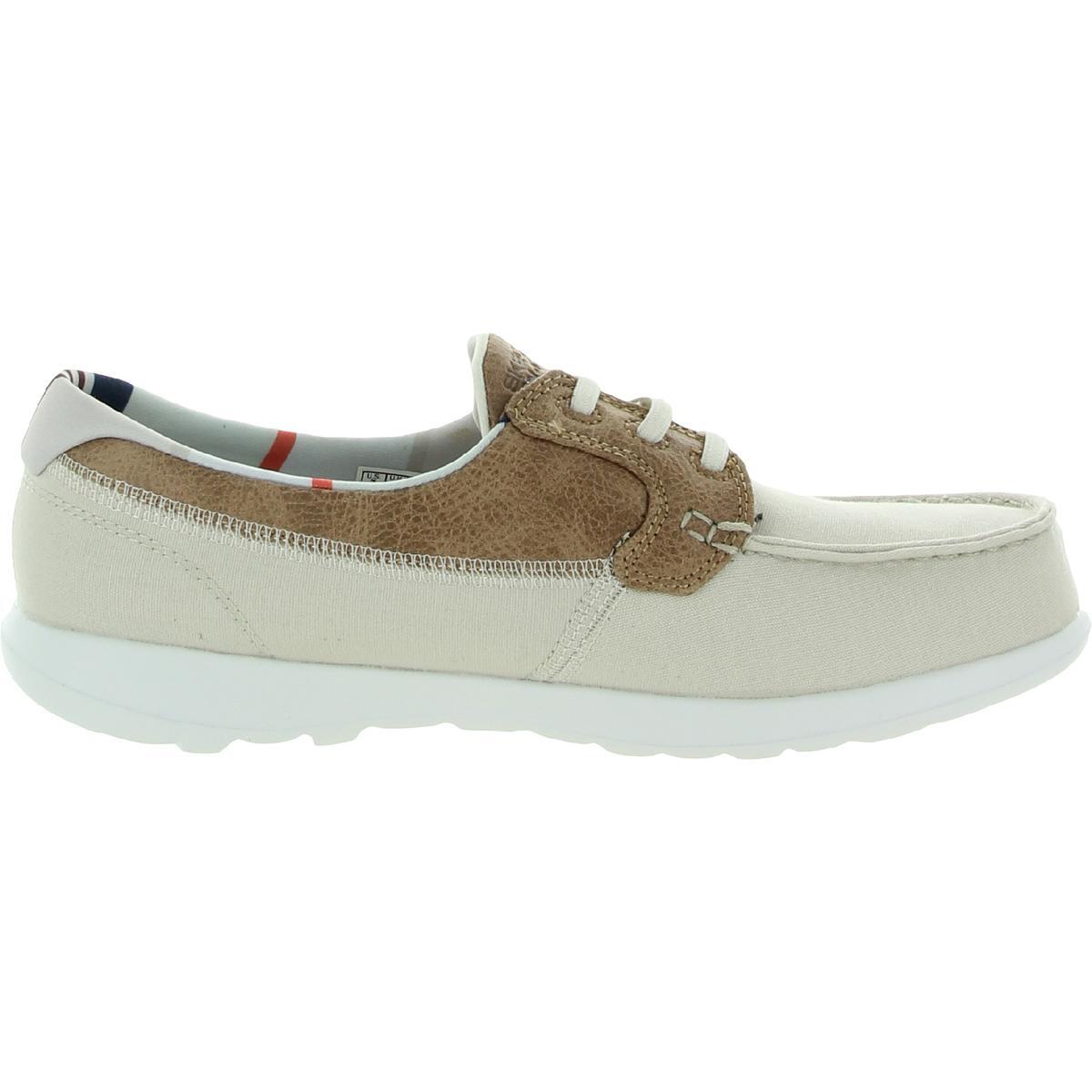 Skechers Women's Go Walk Lite136070 Boat Shoe 9 Natural for sale