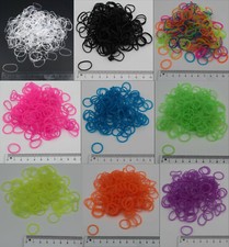 ca 200 Mini Haargummis Zopf Rasta Bunt Armband Farbig Dreads Z&ouml;pfe Kinder Gummi