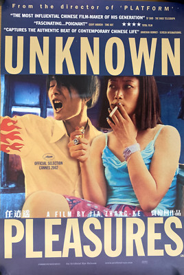 UNKNOWN PLEASURES UK Movie Cinema Poster ZHANGKE JIA WEI WEI ZHAO QIONG WU CHINA