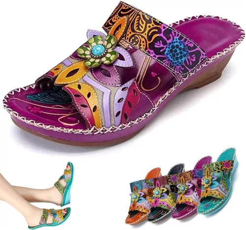 Bohemian Fashion Non-Slip Orthopedic Sandals,Fashion Shoes Comfortable Slippers