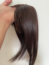 Hair Extensions Straight Clip In With Bangs Increase hair volume Dark Brown 14  