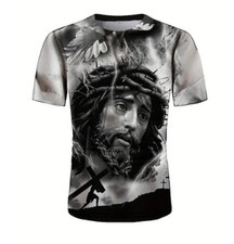 Jesus T-Shirt 3D - Lord's Prayer - God Shirt - All Over Printed full Size S-5XL