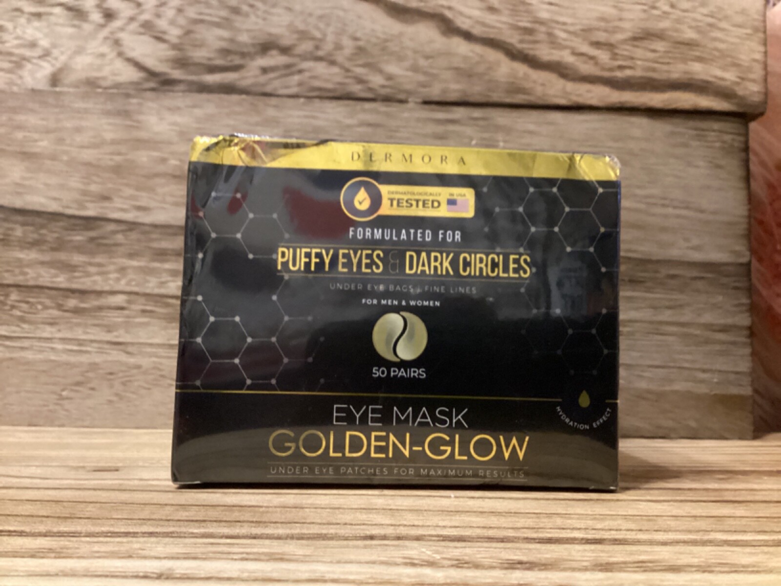 Eye Mask Golden-glow for Dark Circles and Puffiness 50 Pairs *READ-image