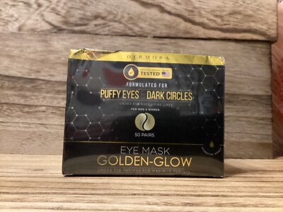 Eye Mask Golden-glow for Dark Circles and Puffiness 50 Pairs *READ