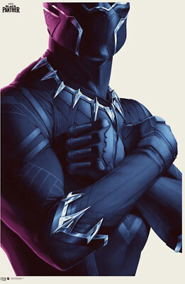 Phantom city club MONDO ブラックパンサー ポスター Black Panther Variant Print Poster by Mondo Phantom City Creative