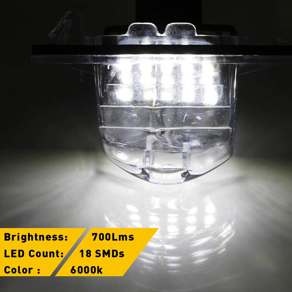 2x LED Plate Licence Lights Fit Honda Jazz Insight Odyssay CRV FR-V Stream 6000K Foto 4 de 4