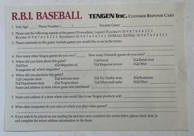 R.B.I. RBI Baseball tengen gold CIB Nintendo NES rare black cart