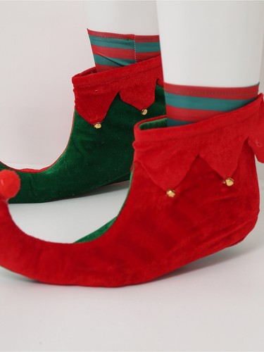 Herren Elf Kostüm Männer Weihnachten Herr Claus Outfits Thema 7Pcs Ball Gürtel - Bild 11 von 24
