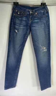 TRUE RELIGION WORLD TOUR JULIE JEANS WOMEN'S SIZE 26 MINT!