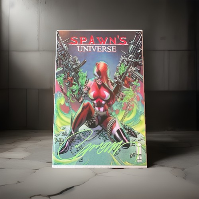 #ad Spawn#x27;s Universe #1 . CAMPBELL#x27;S COMPLETE VARIANT SET A D SIGNED W COA MT $125.00