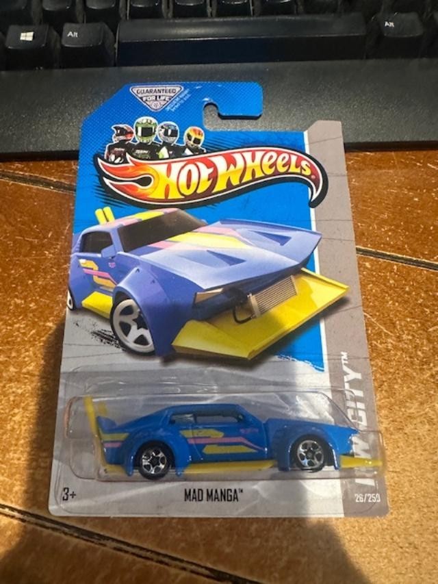 2013 Hot Wheels HW City Mad Manga #26 Blue/Yellow HTF