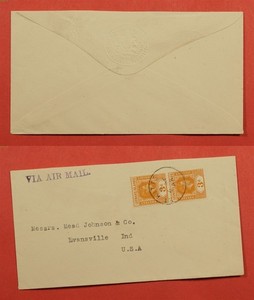 DR WHO 1948 LEEWARD ISLANDS BARCLAYS BANK EMBOSSED ADVERTISING ST KITTS 206209