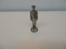 Vintage 5" tall metal policeman soldier figure see photos