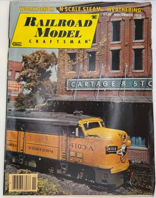 #ad #ad Railroad Model Craftsman November 1978 N Scale Steam Model Railroading $22.95