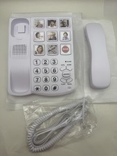 Landline Phones for Seniors, Corded Home Phone for Seniors, 9 Big Photo Buttons