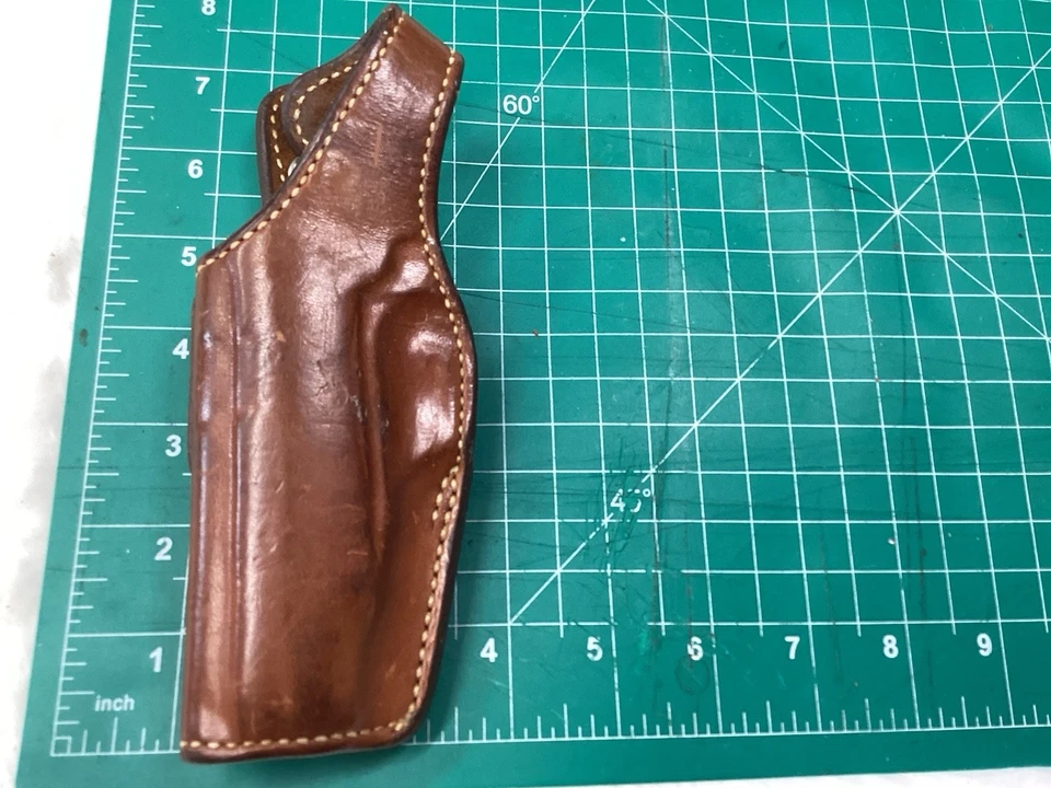 Funda de cinturón Bianchi #19AL mediana automática hacia adelante no se puede usar marrón claro Foto 2 de 4