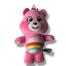 Care Bears Cheer Bear Plush Stuffed Toy 2021 Pink Rainbow Belly Basic Fun 8 Inch