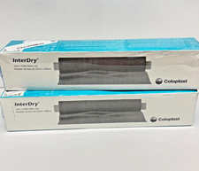(2 Boxes) Coloplast InterDry Fabric Antimicrobial Silver 7910, 10"X144" 04/20206