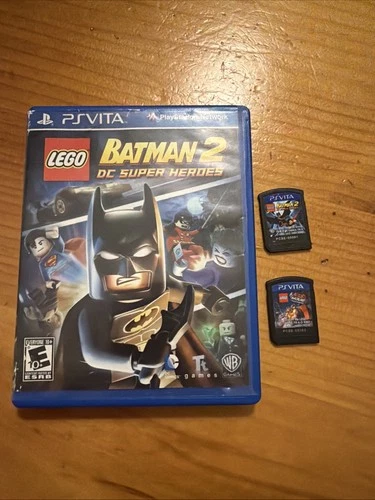 Lot Of 2 Lego PlayStation Vita Games Batman 2 DC Super Heroes & Movie Ps Vita