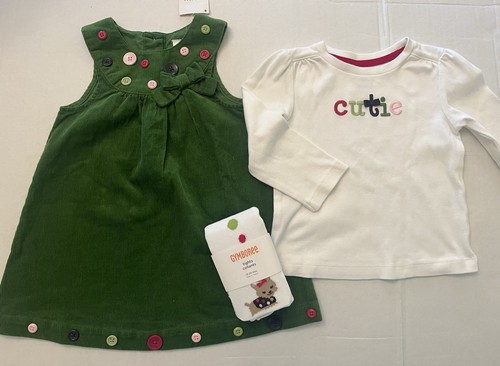 JEANS Gymboree COLOR HAPPY cotone con applicazioni top e denim nuovi con etichette ragazza 18-24 Gymboree