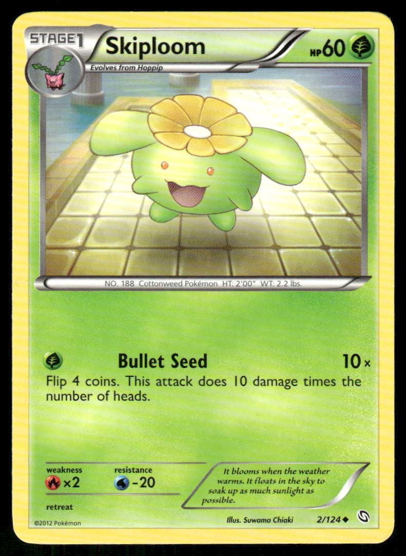 Pokemon Skiploom Dragons Exalted 2/124 UC LP