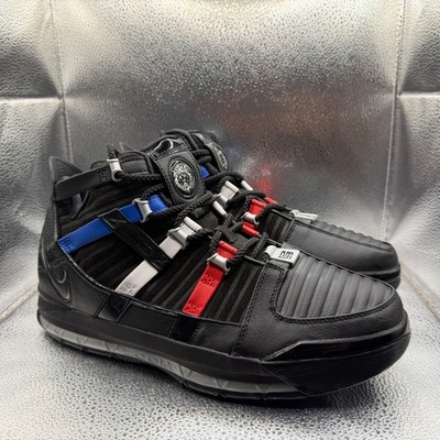 Size 9.5 Nike LeBron James III 3 QS The Shop Black Mens Sneakers DO9354-001
