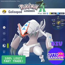 Pokemon Legends ZA ✨ SHINY Golisopod Lv.100 Adamant/6IV MAX EV Fast Trade NEW