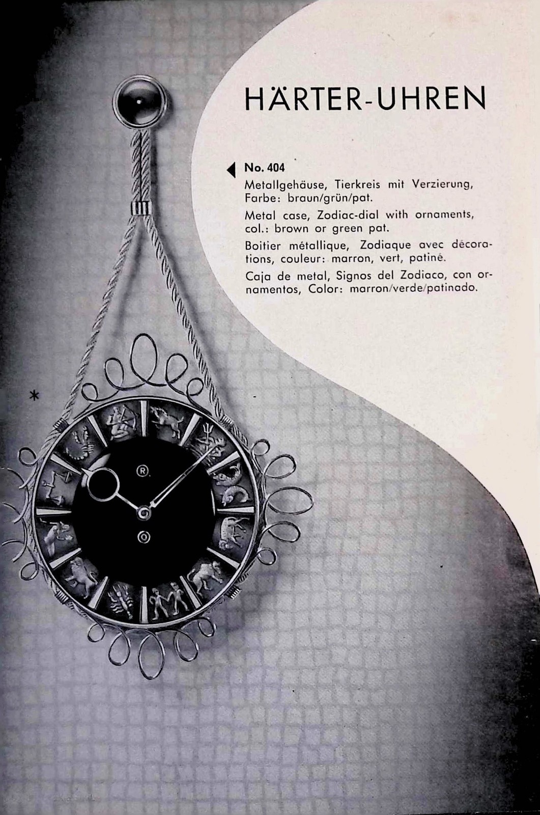 Artur Härter Clock Catalog Leaflet Pforzheim Germany 1940s Chicago Import