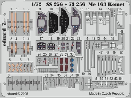 Eduard SS256 1/72 Me 163 Komet for ACADEMY