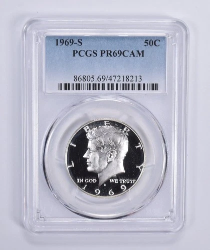 1969-S Kennedy Half Dollar PR69 CAM PCGS Blue Lbl *3096