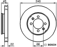 2X Bremsscheibe Bosch 0986478813 2 Bremsscheiben Vorderachse Vorne